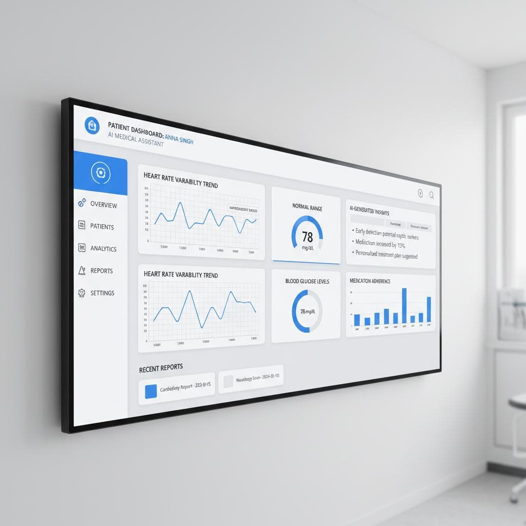 L'IA assiste le suivi thérapeutique et génère automatiquement des bilans médicaux structurés.