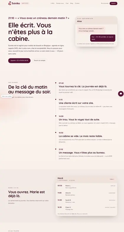 Le site Suiviko, que nous avons conçu et mis en ligne